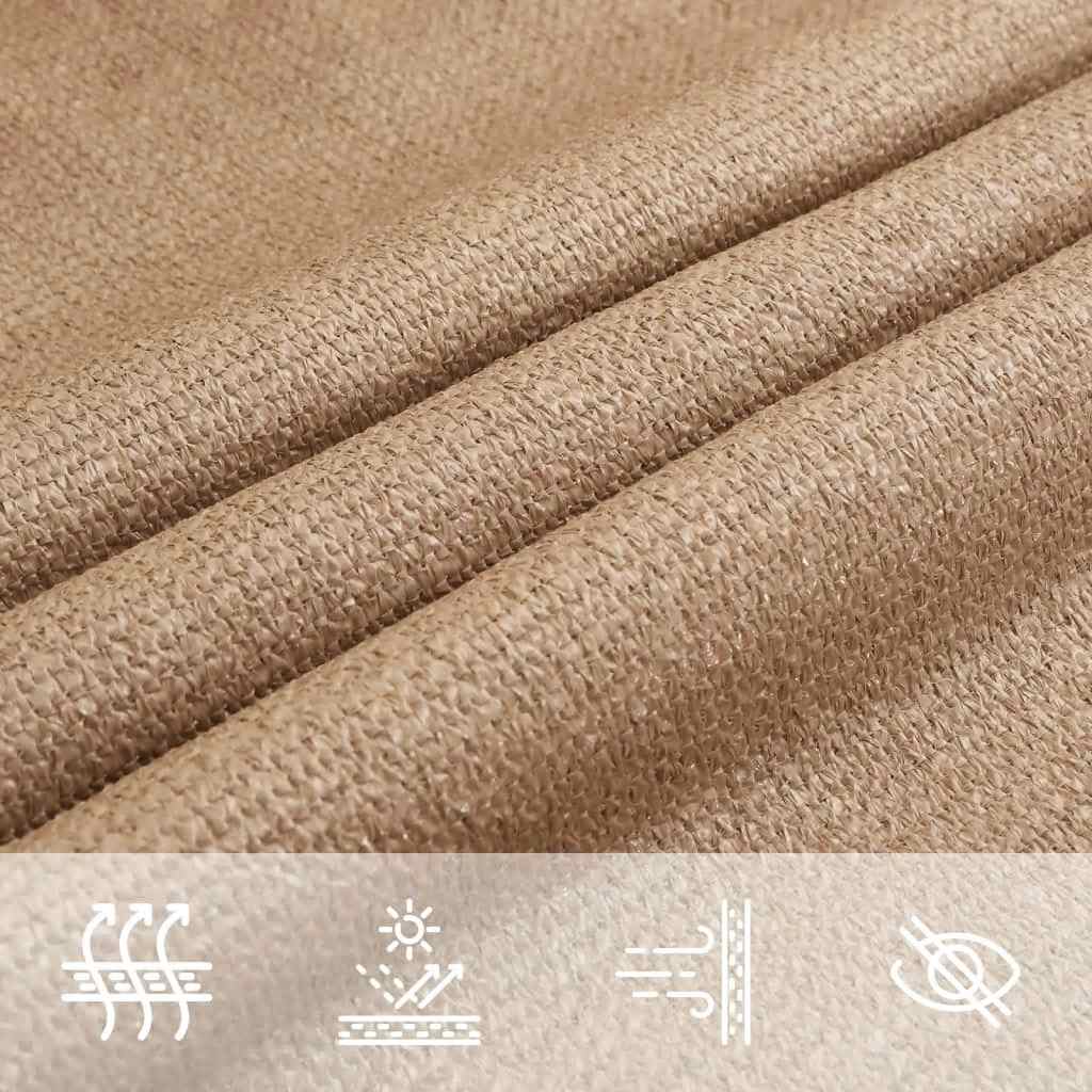 Saules buras, taupes krāsas, 2,5x5m, HDPE, 160g/m²