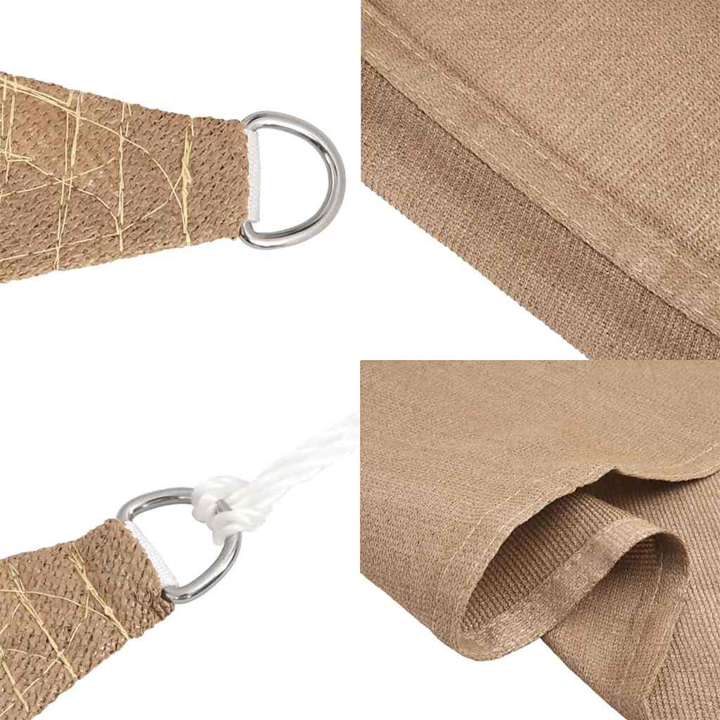Uždanga nuo saulės, taupe spalvos, 3,5x3,5x4,9m, HDPE, 160g/m²