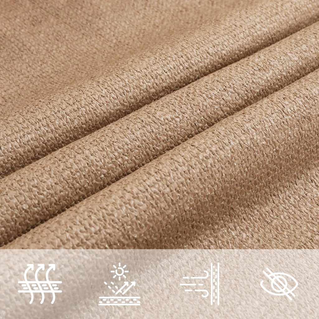 Uždanga nuo saulės, taupe spalvos, 3,5x3,5x4,9m, HDPE, 160g/m²