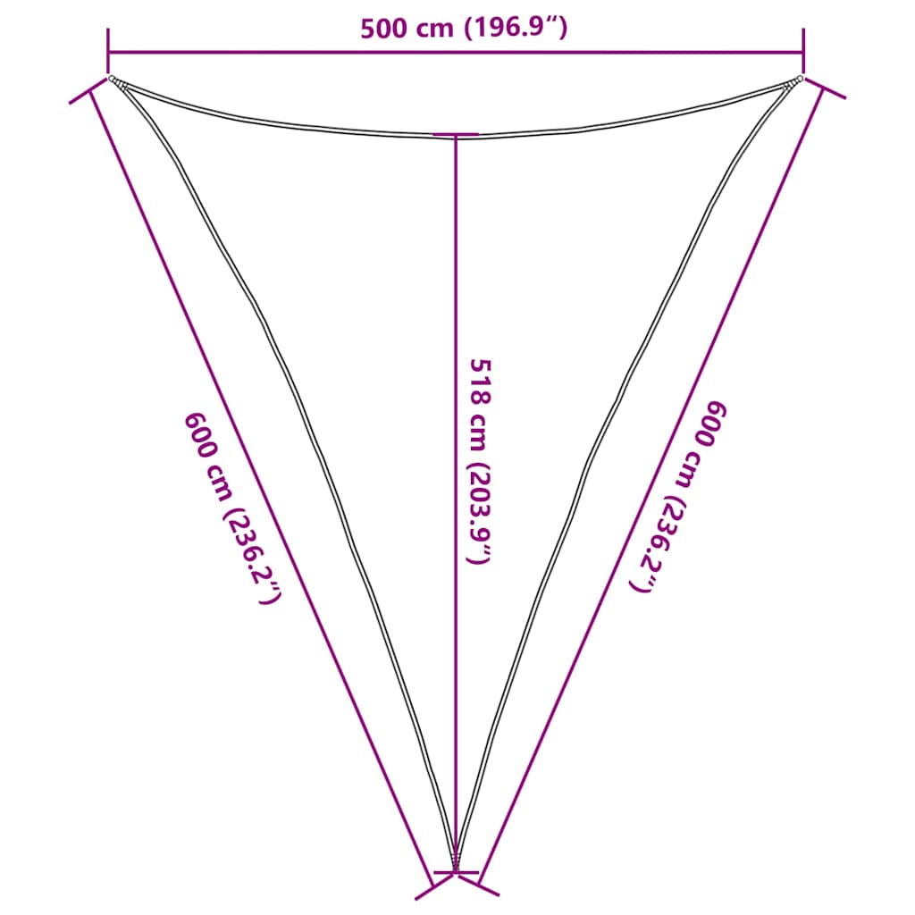 Uždanga nuo saulės, taupe spalvos, 5x6x6m, HDPE, 160g/m²