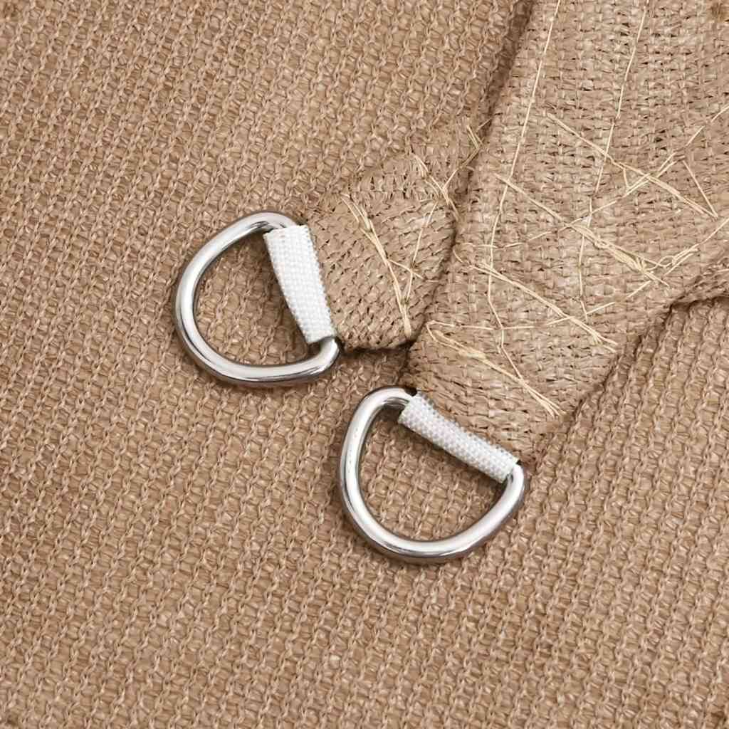 Sun shade sail, taupe, 5x5x6m, HDPE, 160g/m²