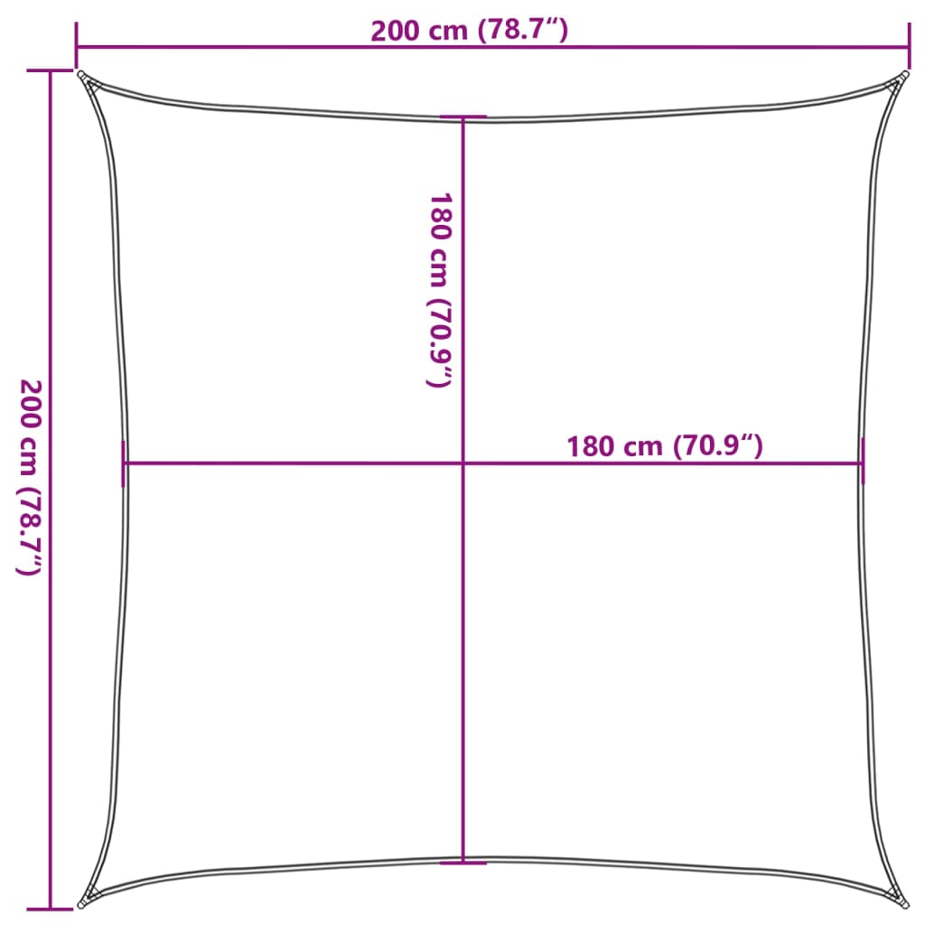 Saulessargs, tumši zaļš, 2x2m, HDPE, 160g/m²