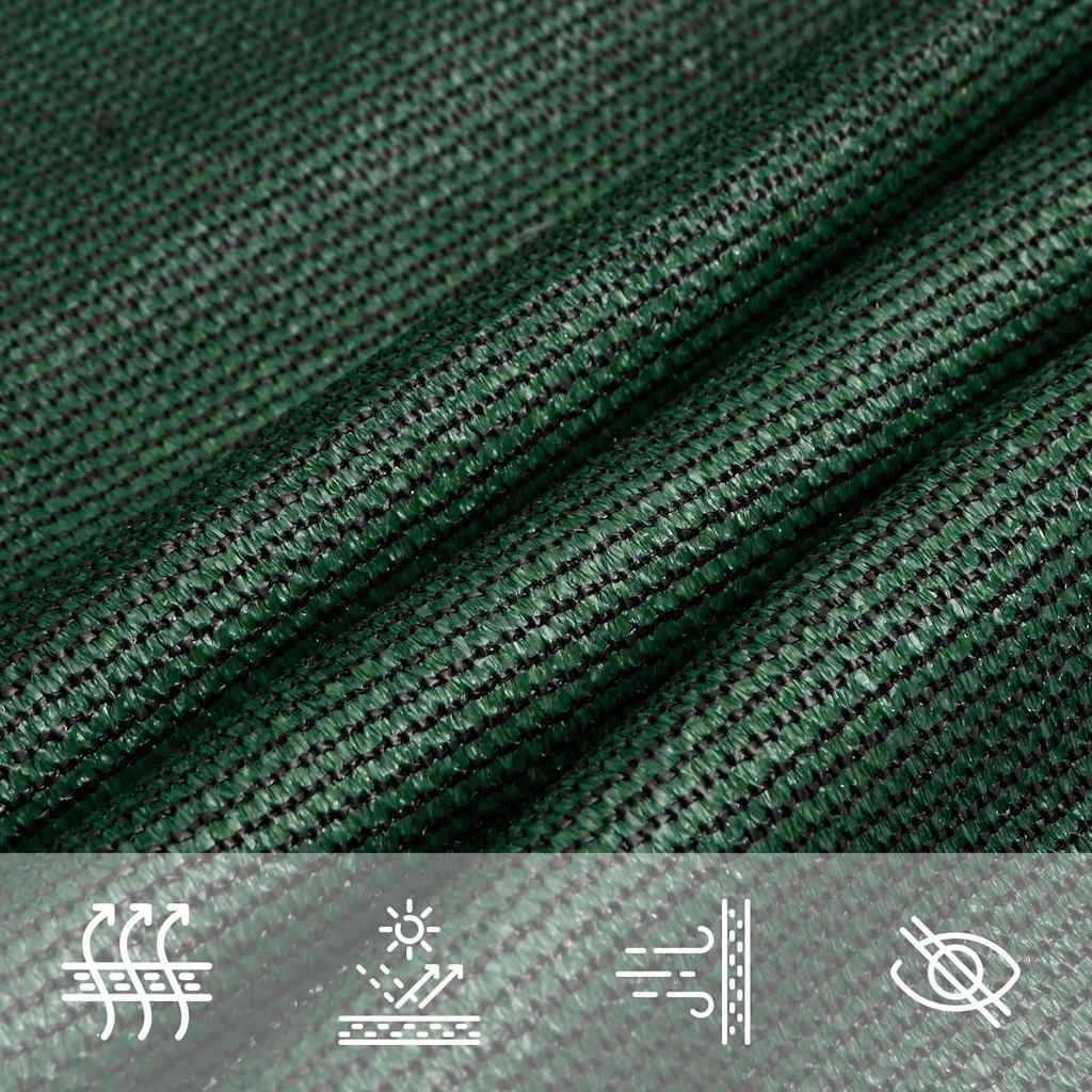 Uždanga nuo saulės, tamsiai žalia, 3x4,5m, HDPE, 160g/m²