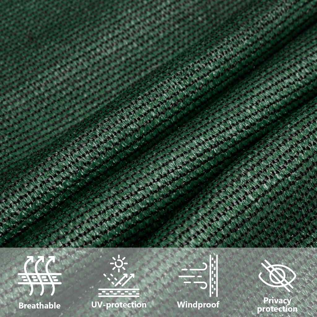 Uždanga nuo saulės, tamsiai žalia, 3x4,5m, HDPE, 160g/m²