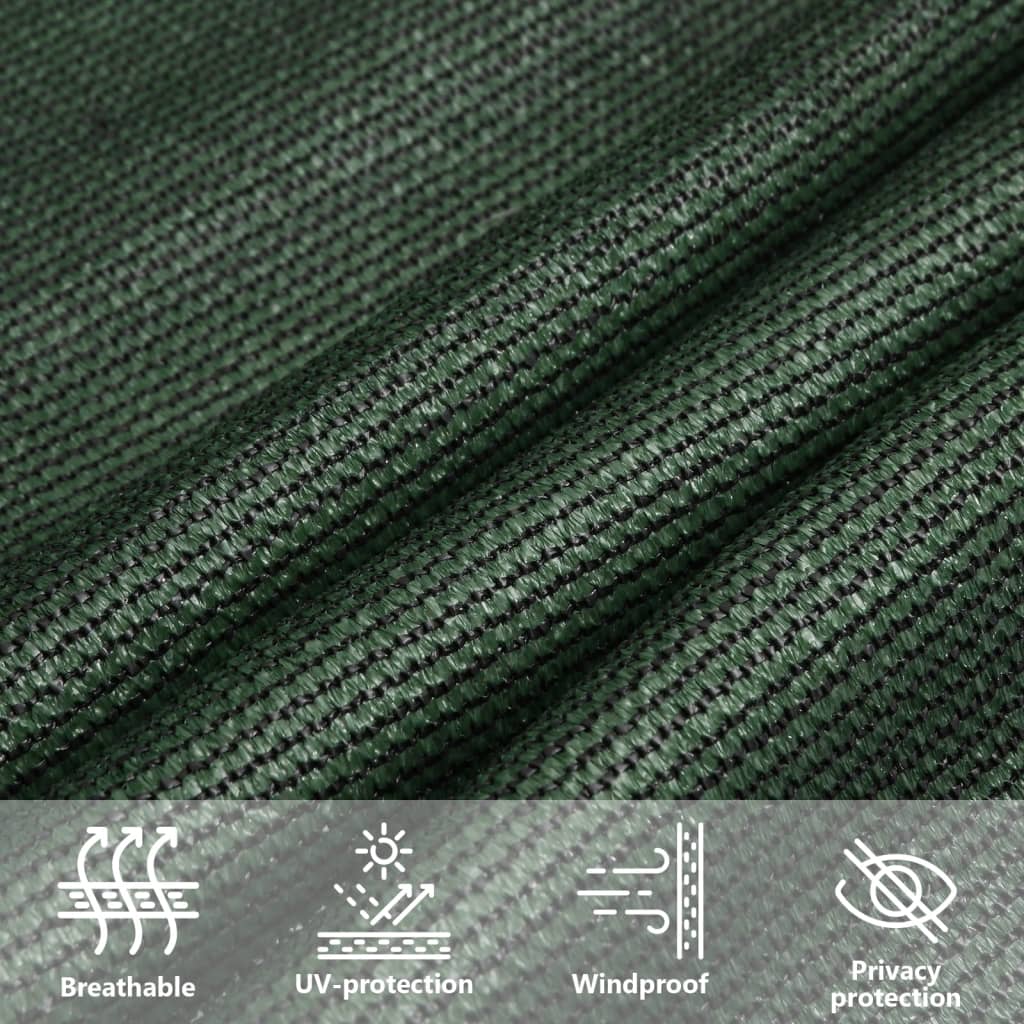 Uždanga nuo saulės, tamsiai žalios spalvos, 3x6m, HDPE, 160g/m²