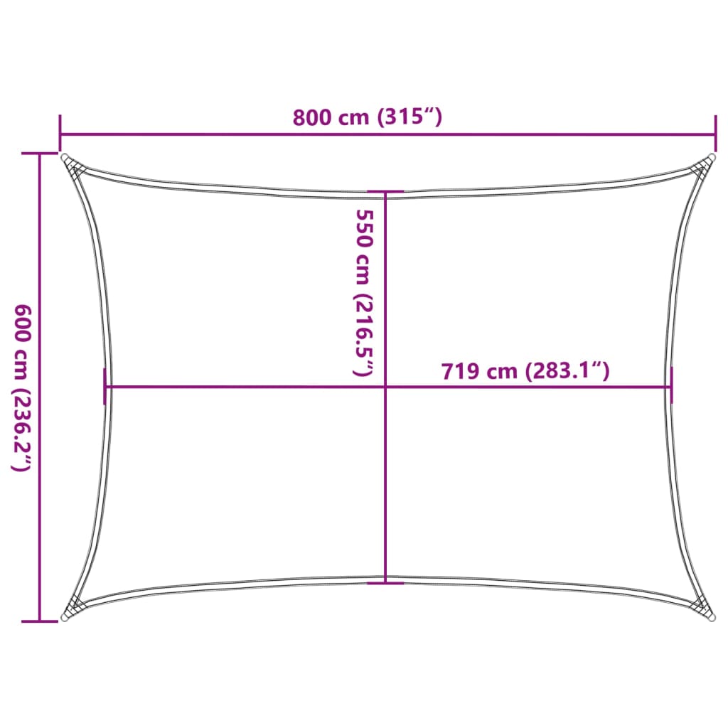 Uždanga nuo saulės, tamsiai žalios spalvos, 6x8m, HDPE, 160g/m²