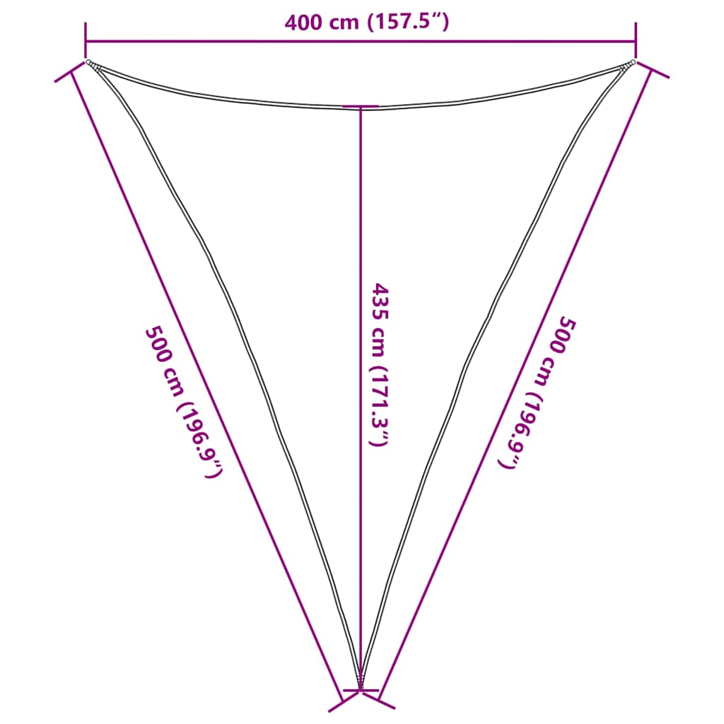 Uždanga nuo saulės, tamsiai žalia, 4x5x5m, HDPE, 160g/m²