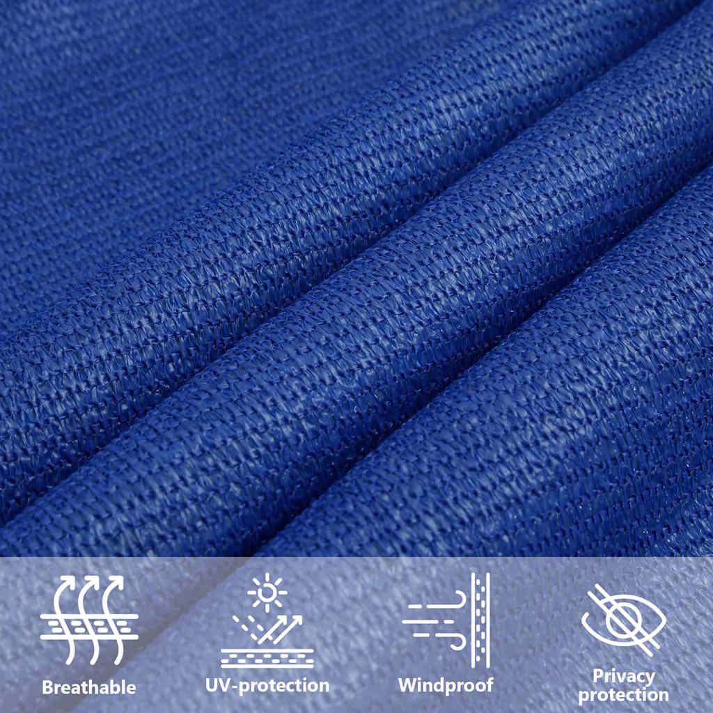 Burė nuo saulės, mėlynos spalvos, 3,5x4,5m, HDPE, 160g/m²