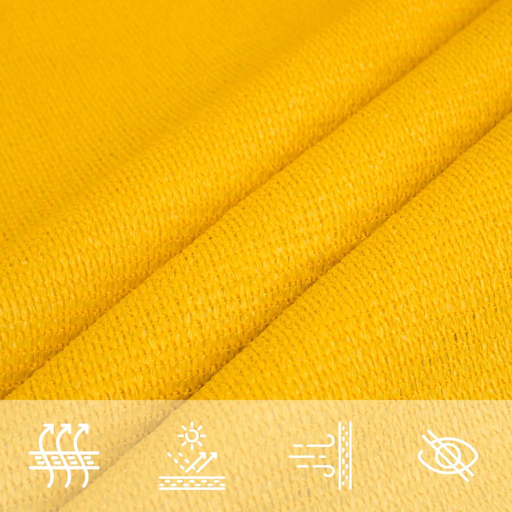 Burė nuo saulės, geltonos spalvos, 3,5x5m, HDPE, 160g/m²