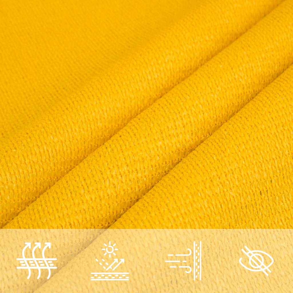 Burė nuo saulės, geltonos spalvos, 5x6m, HDPE, 160g/m²