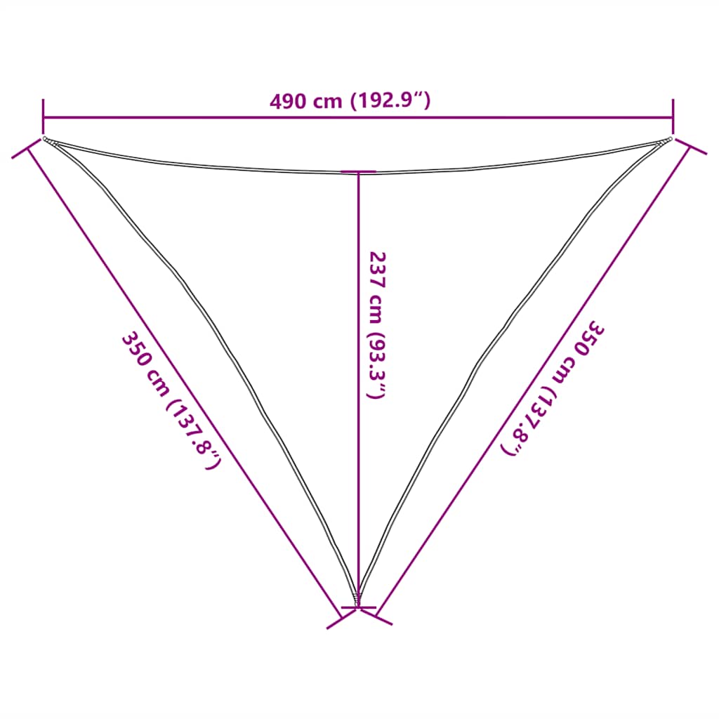 Uždanga nuo saulės, geltona, 3,5x3,5x4,9m, HDPE, 160g/m²