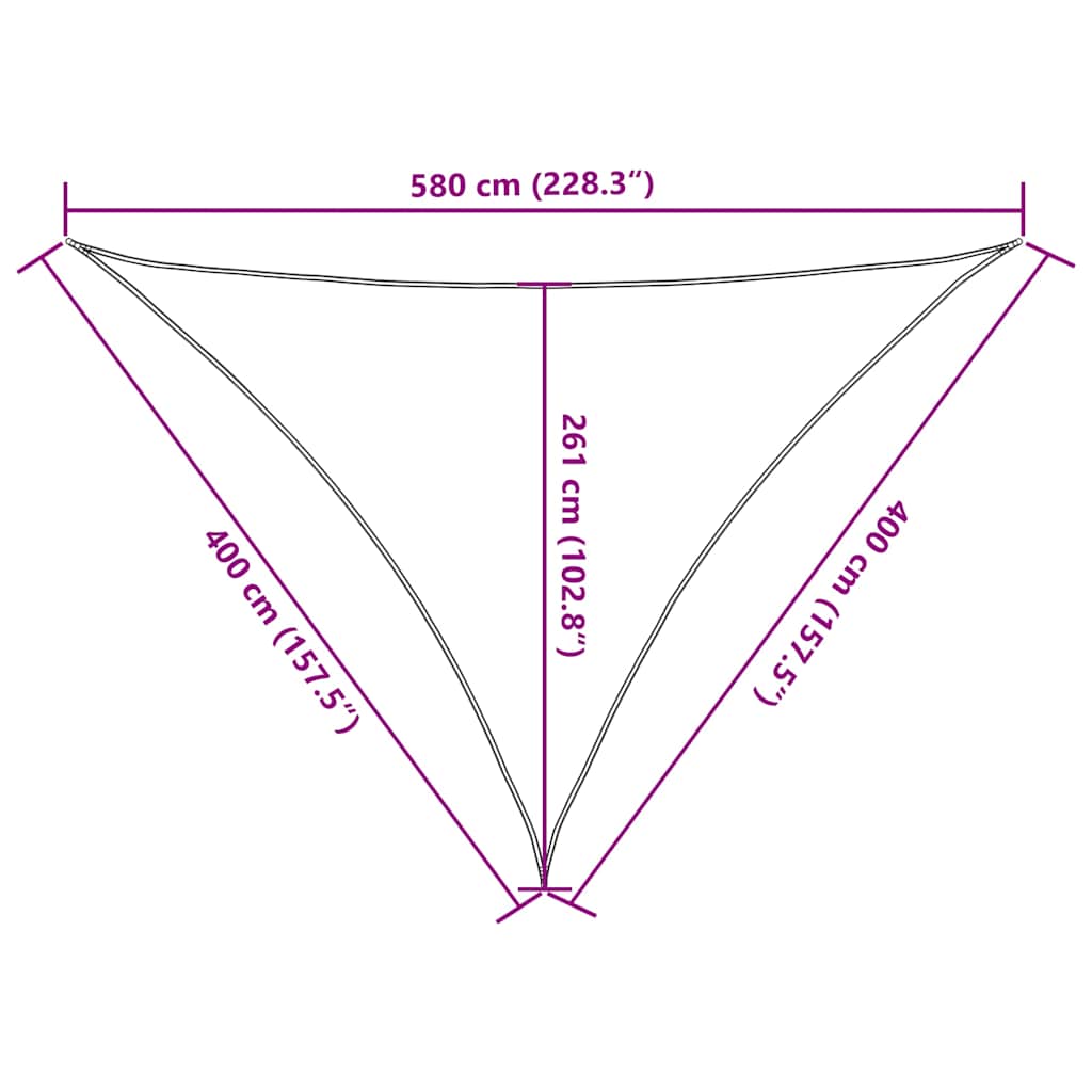 Uždanga nuo saulės, geltonos spalvos, 4x4x5,8m, HDPE, 160g/m²