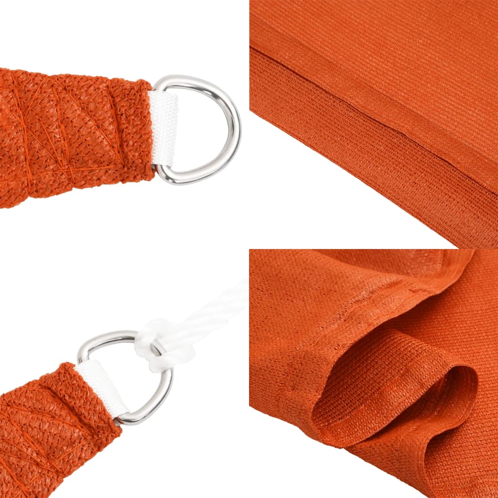 Uždanga nuo saulės, oranžinės spalvos, 2x2,5m, HDPE, 160g/m²