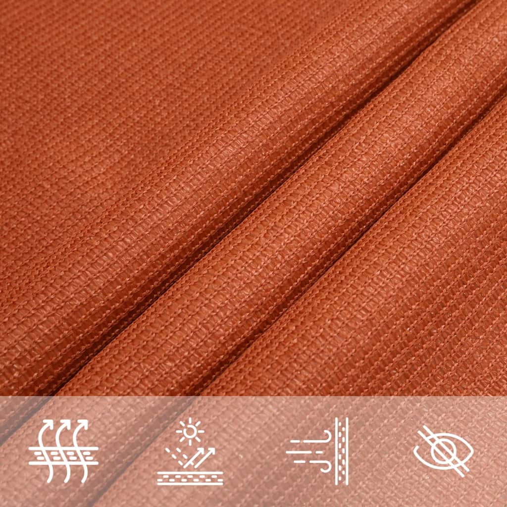 Uždanga nuo saulės, oranžinės spalvos, 2x3,5m, HDPE, 160g/m²