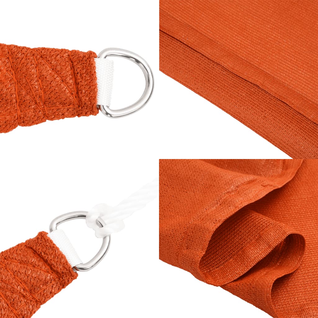 Uždanga nuo saulės, oranžinės spalvos, 2x3,5m, HDPE, 160g/m²