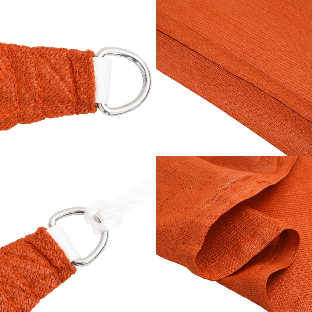 Uždanga nuo saulės, oranžinės spalvos, 3,5x5m, HDPE, 160g/m²