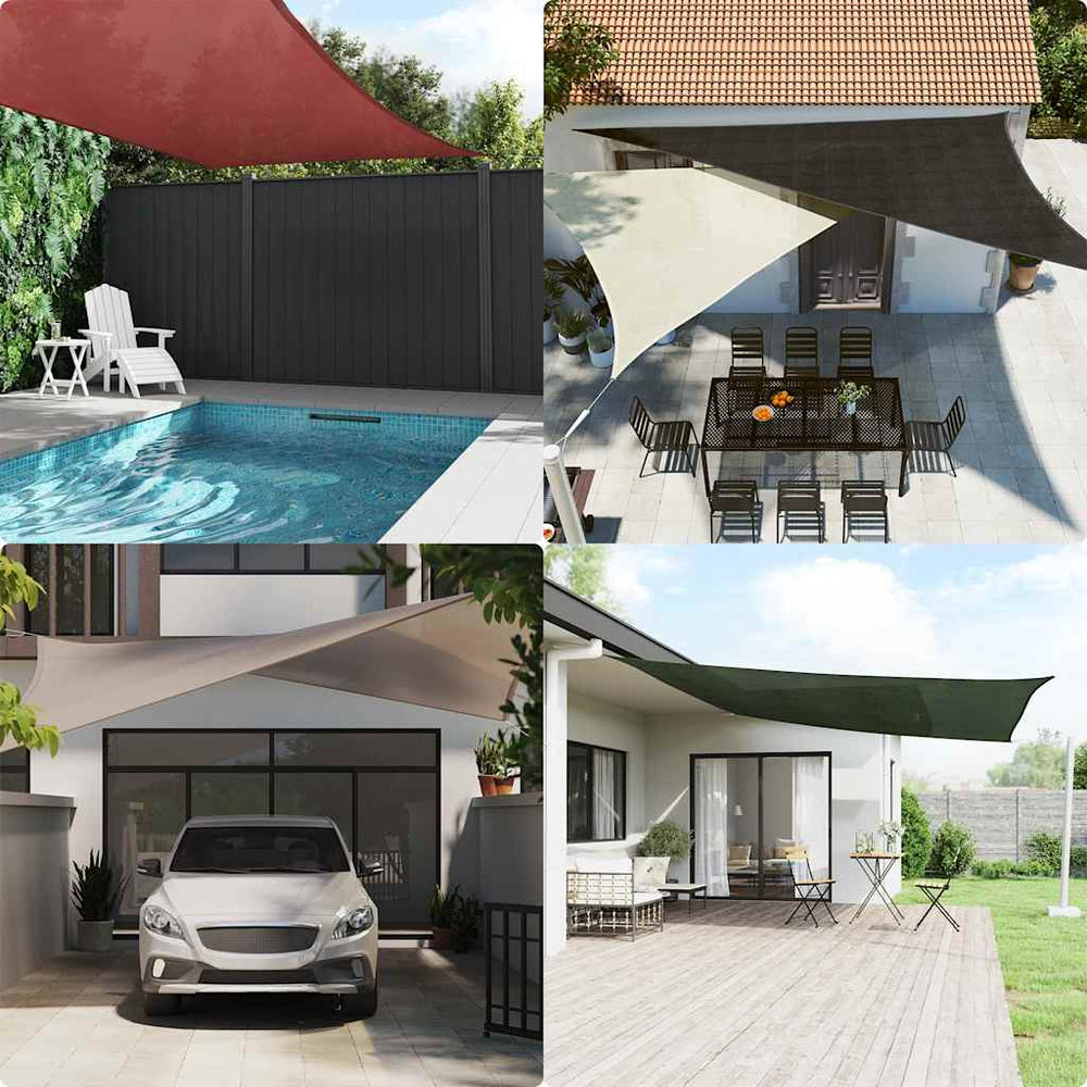 Burė nuo saulės, oranžinės spalvos, 6x7m, HDPE, 160g/m²