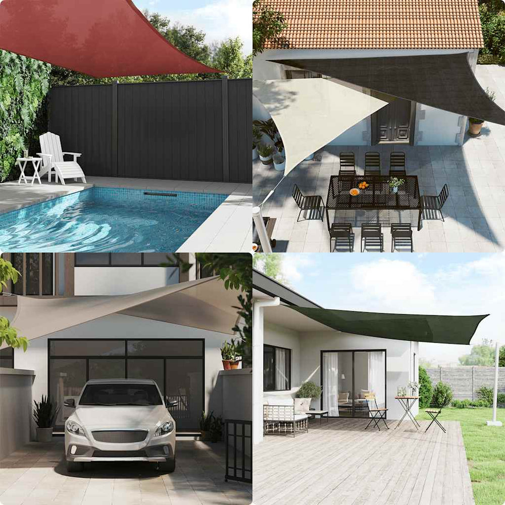 Burė nuo saulės, oranžinės spalvos, 6x8m, HDPE, 160g/m²