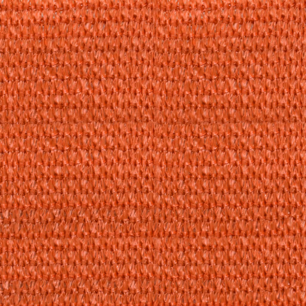 Uždanga nuo saulės, oranžinės spalvos, 4x4x4m, HDPE, 160g/m²