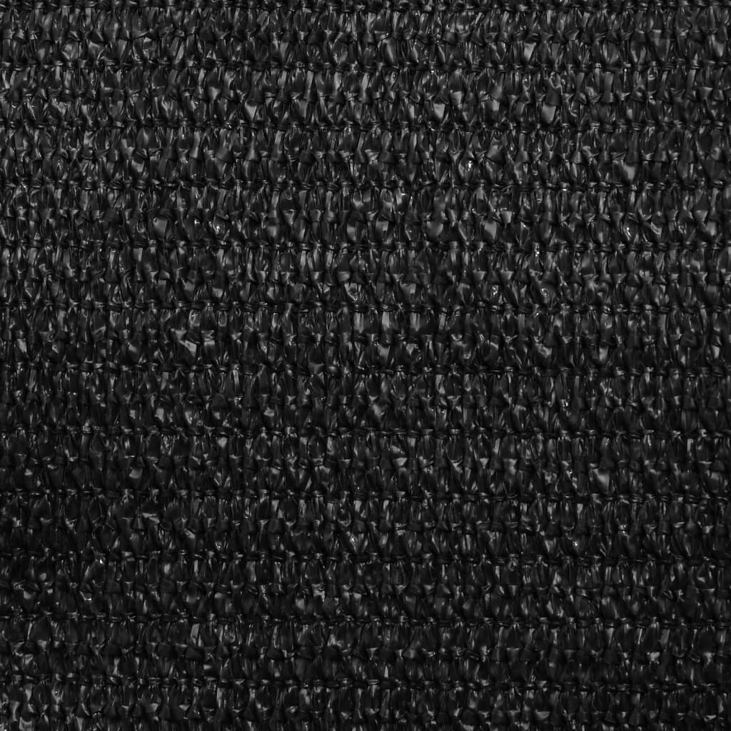 Uždanga nuo saulės, juodos spalvos, 3,5x5m, HDPE, 160g/m²