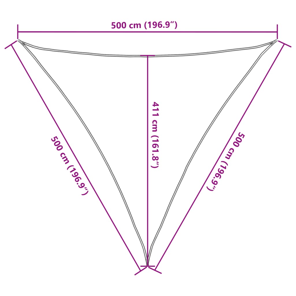 Uždanga nuo saulės, juodos spalvos, 5x5x5m, HDPE, 160g/m²