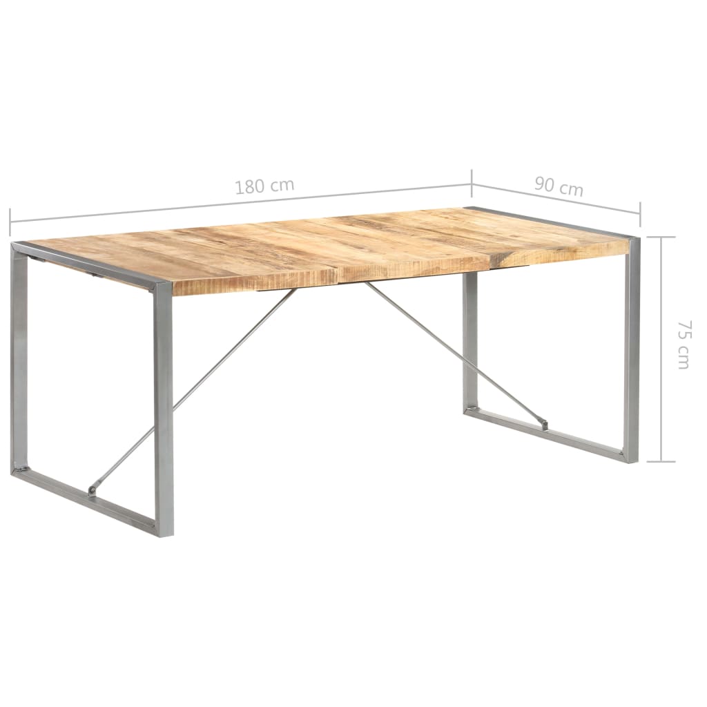 Valgomojo stalas, 180x90x75cm, mango medienos masyvas