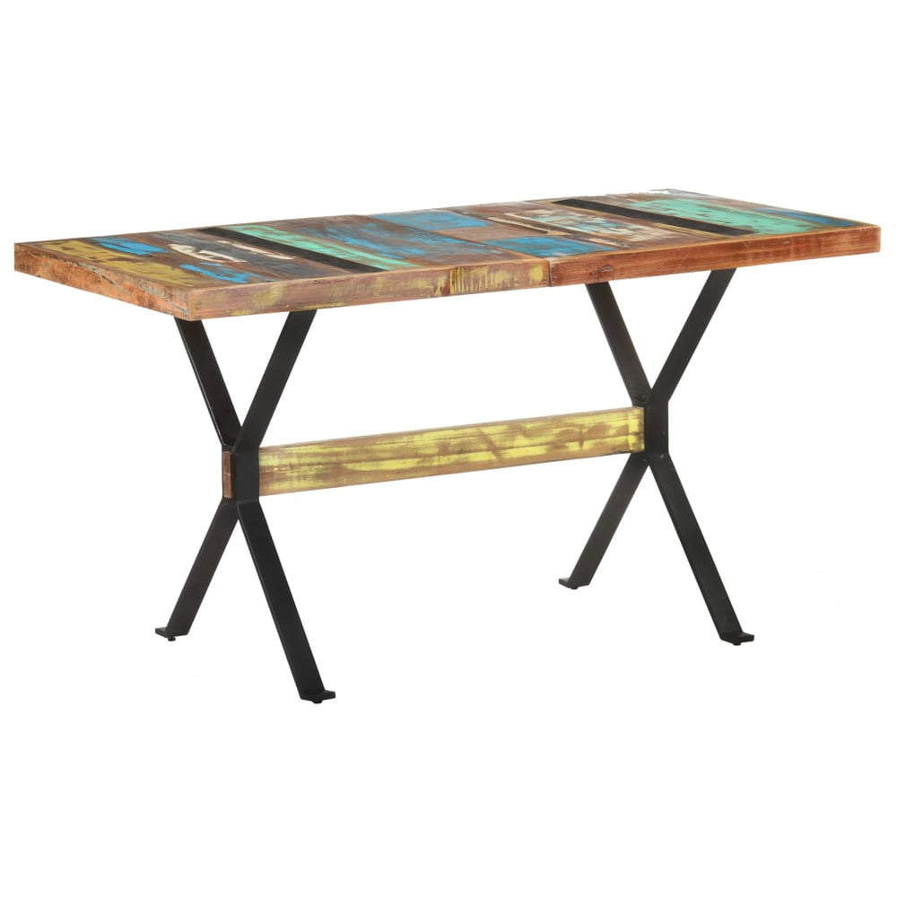 Valgomojo stalas, 140x70x76cm, perdirbtos medienos masyvas
