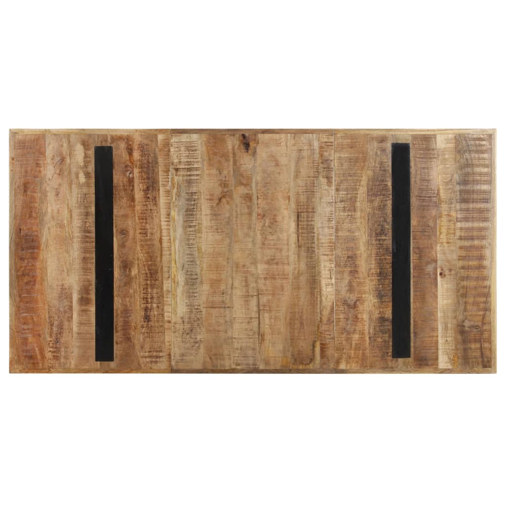 Valgomojo stalas, 160x80x76cm, neapdorota mango mediena