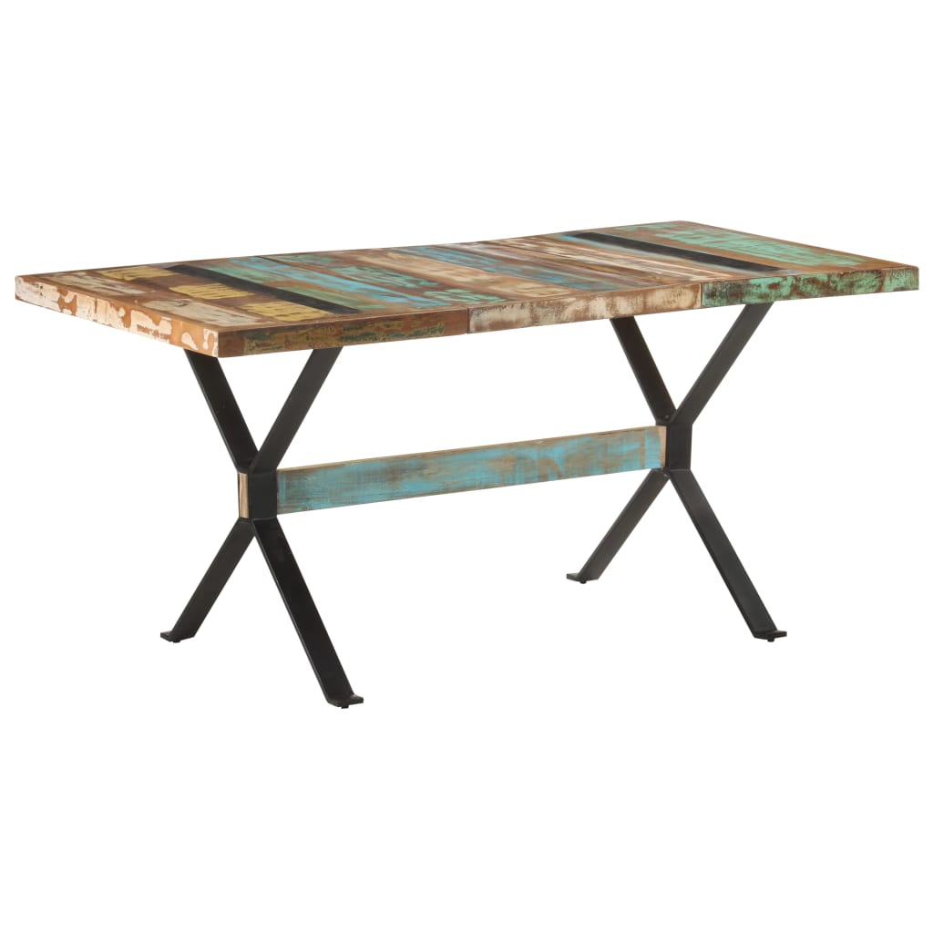 Valgomojo stalas, 160x80x76cm, perdirbtos medienos masyvas