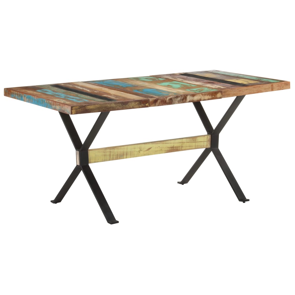 Valgomojo stalas, 160x80x76cm, perdirbtos medienos masyvas