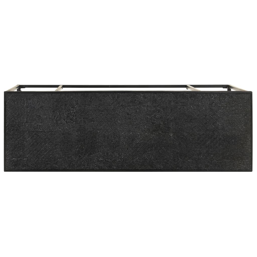 Konsoles galda galdiņš, melns, 110x35x76cm, akācija un mango koks