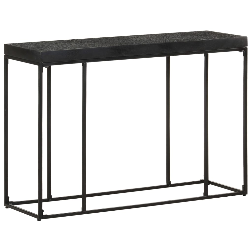 Konsoles galda galdiņš, melns, 110x35x76cm, akācija un mango koks