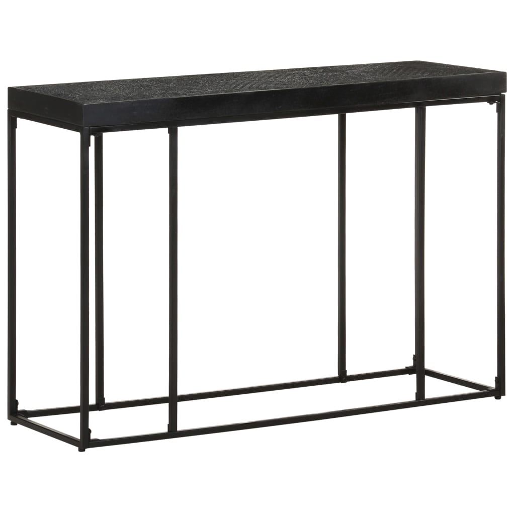 Konsoles galda galdiņš, melns, 110x35x76cm, akācija un mango koks