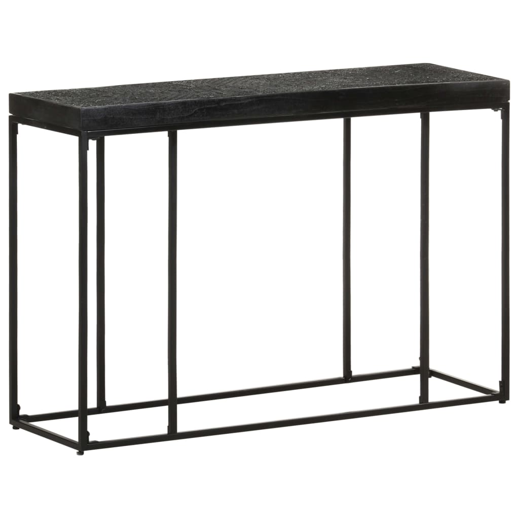 Konsoles galda galdiņš, melns, 110x35x76cm, akācija un mango koks