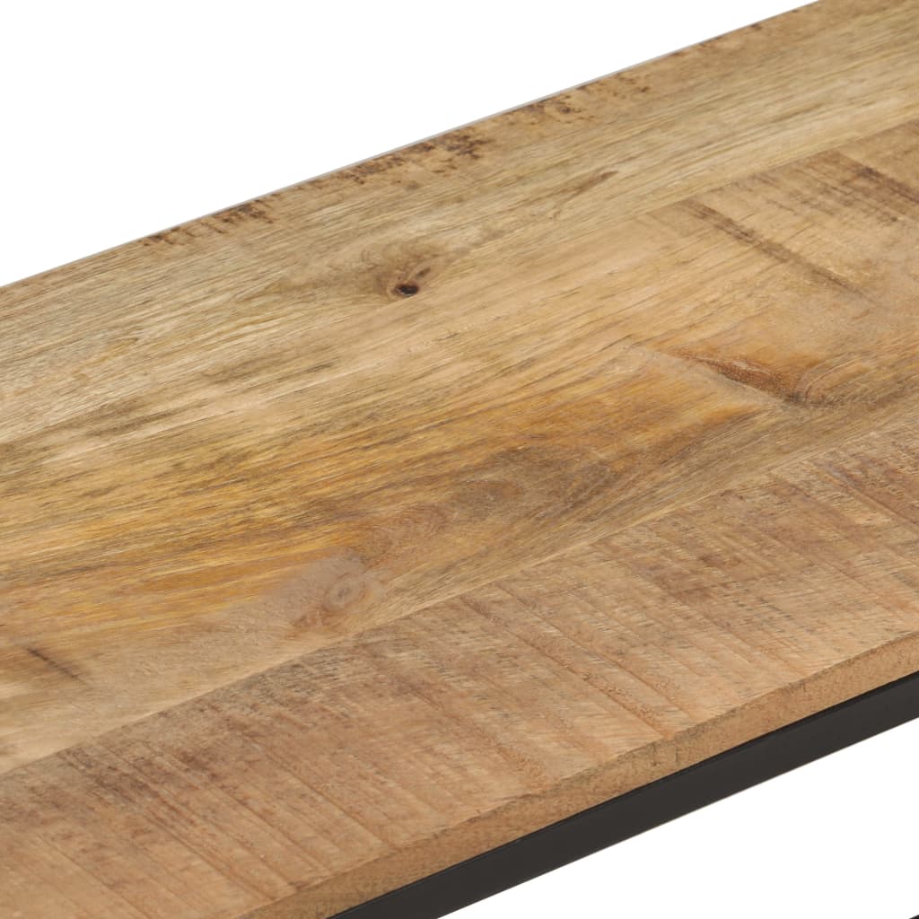 TV cabinet, 180x30x50cm, raw mango wood