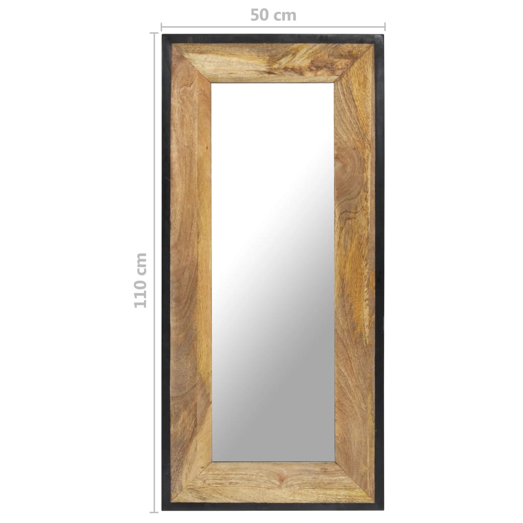 Mirror, 110x50cm, solid mango wood