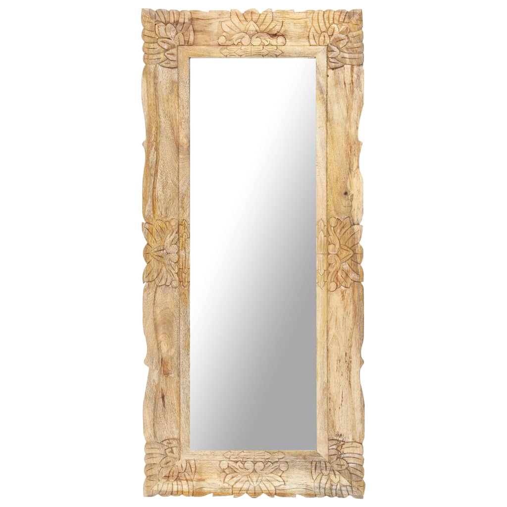 Mirror, 110x50cm, solid mango wood