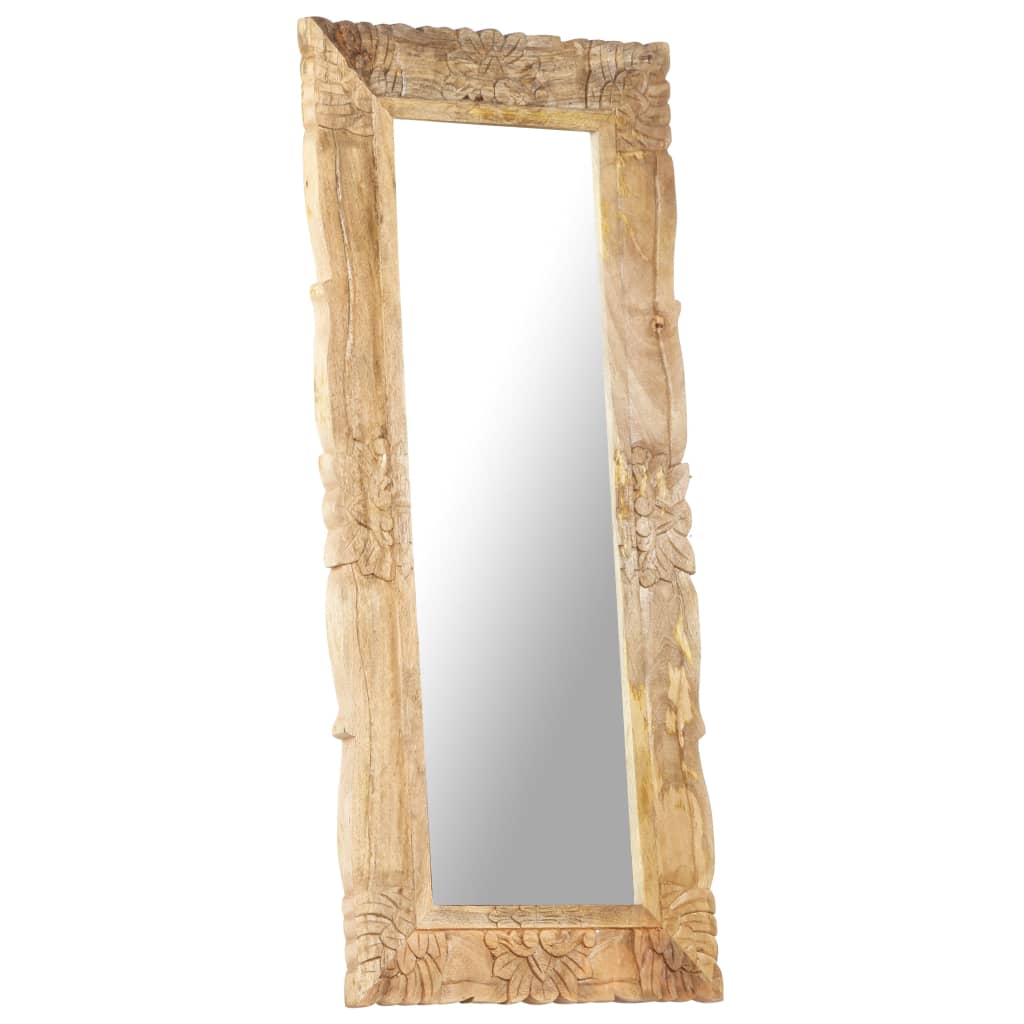 Mirror, 110x50cm, solid mango wood