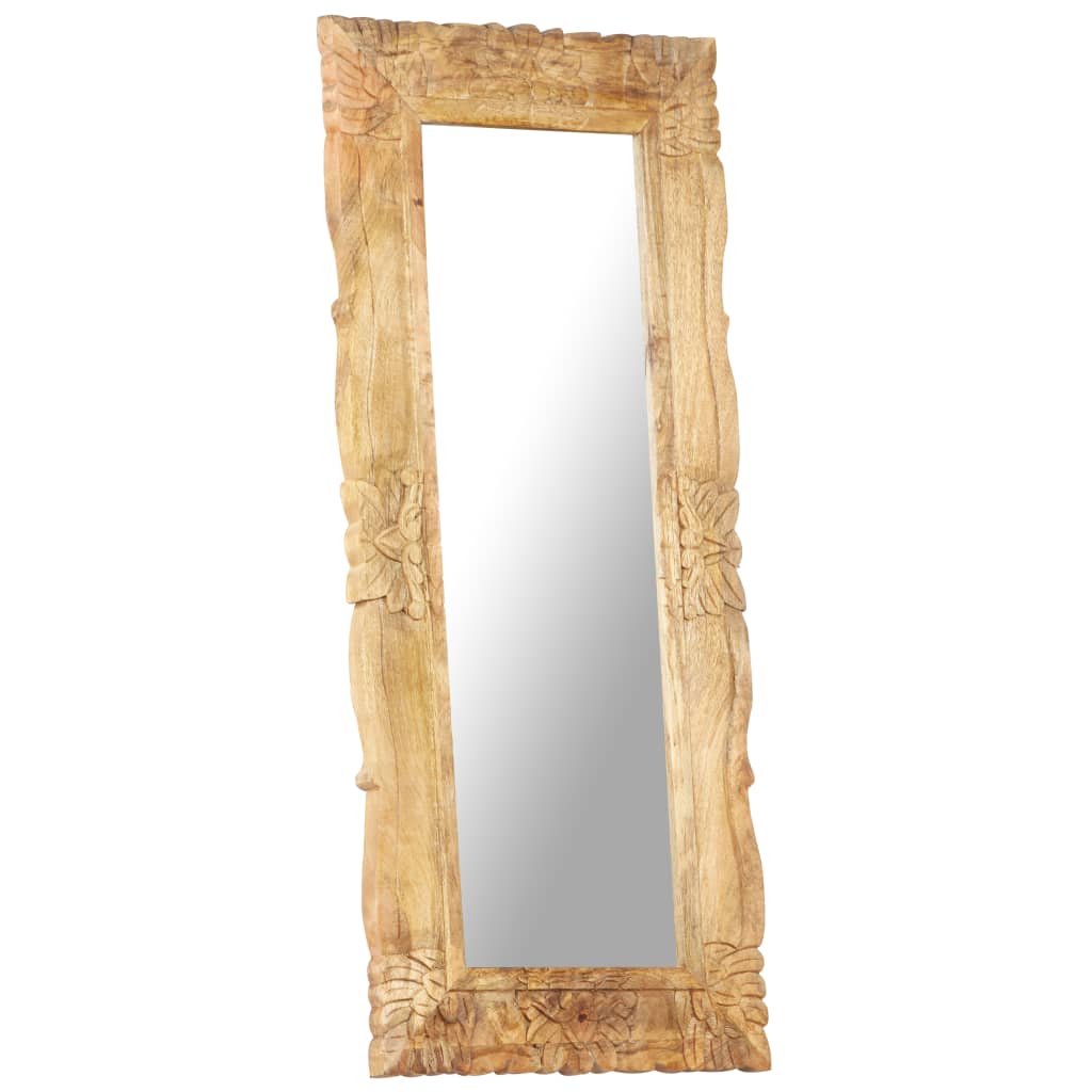 Mirror, 110x50cm, solid mango wood