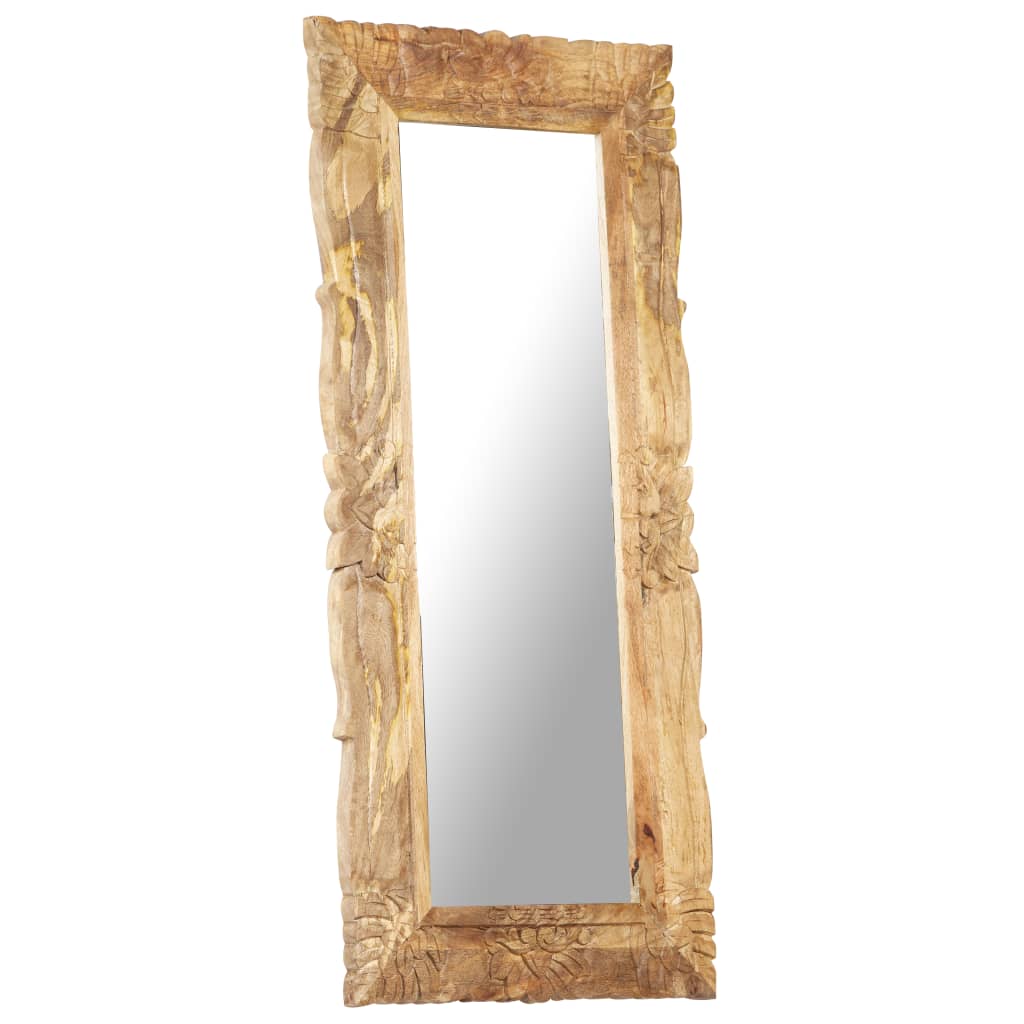 Mirror, 110x50cm, solid mango wood