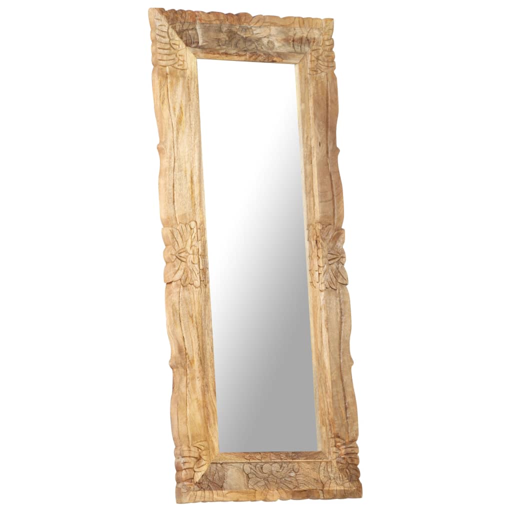 Mirror, 110x50cm, solid mango wood