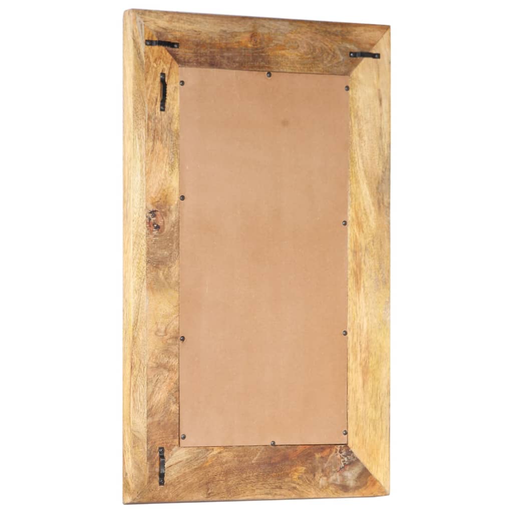Mirror, 80x50x2.6cm, mango solid wood, hand-carved