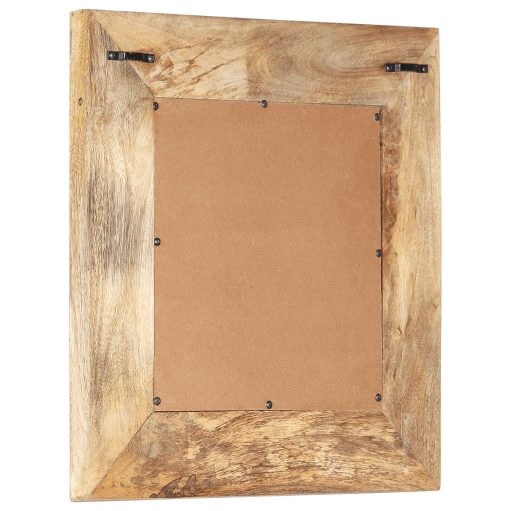 Mirror, 50x50x2.5cm, mango solid wood, hand-carved
