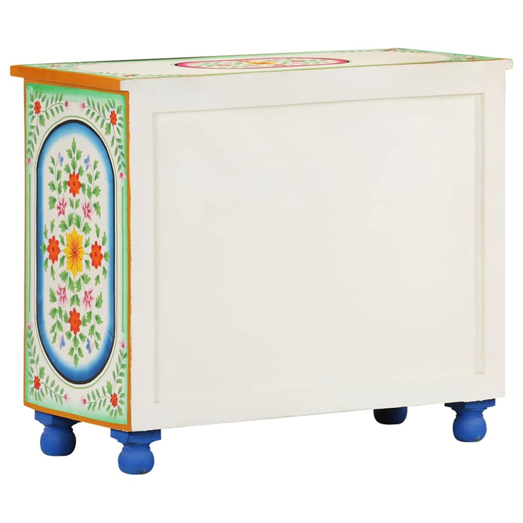 Šoninė spintelė, 70x35x60cm, mango masyvas, tapyta rankomis
