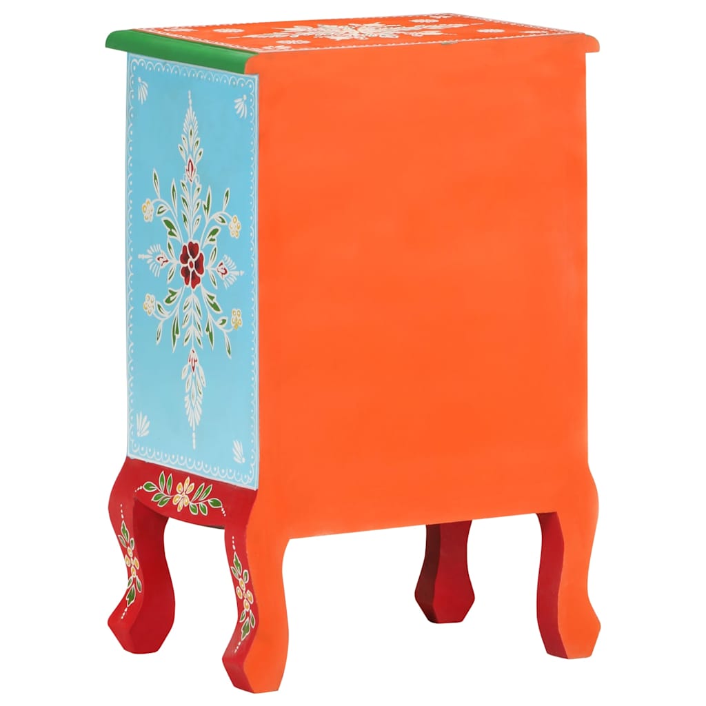 Naktinė spintelė, 40x30x60cm, mango masyvas, tapyta rankomis