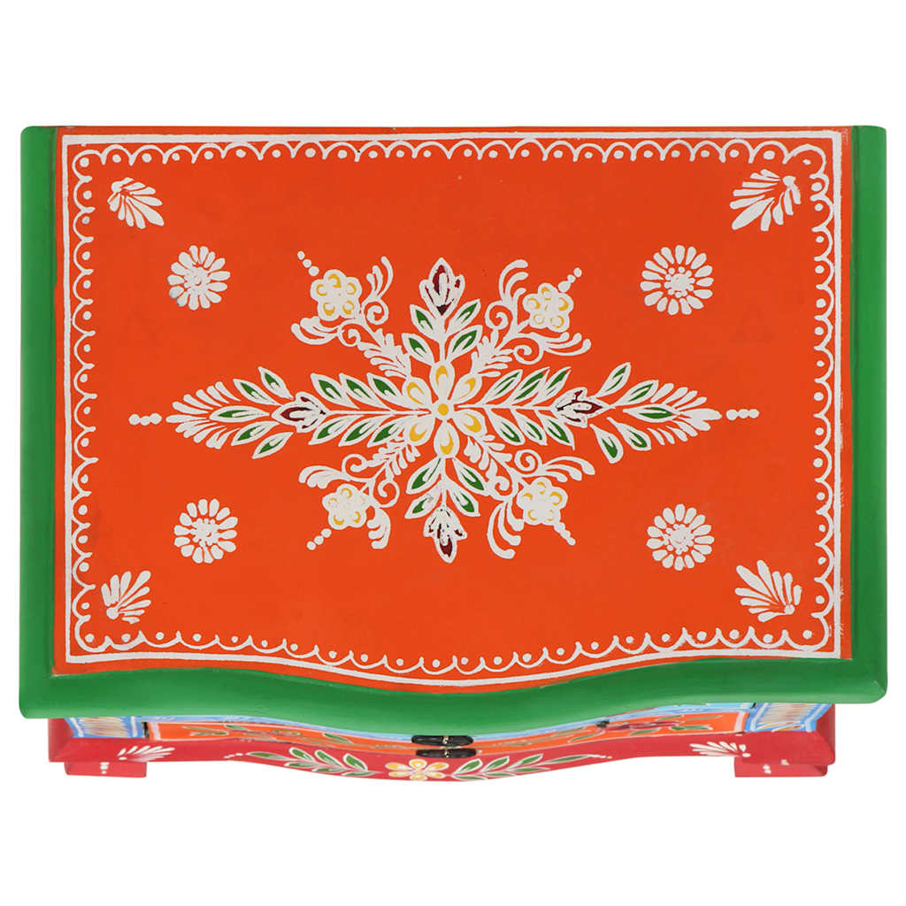 Naktinė spintelė, 40x30x60cm, mango masyvas, tapyta rankomis