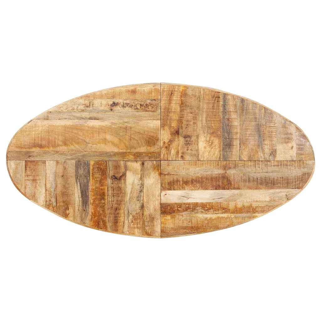 Valgomojo stalas, 200x100x75cm, neapdorota mango mediena