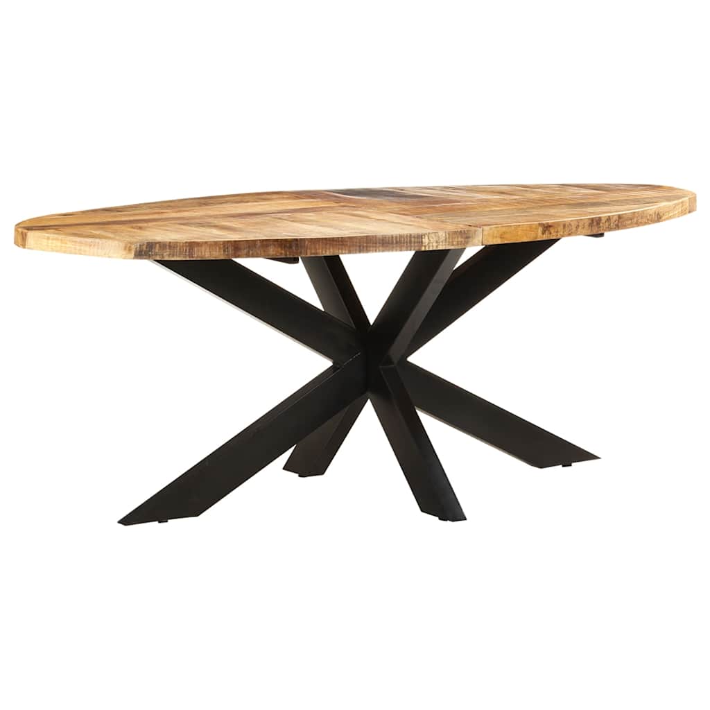 Valgomojo stalas, 200x100x75cm, neapdorota mango mediena