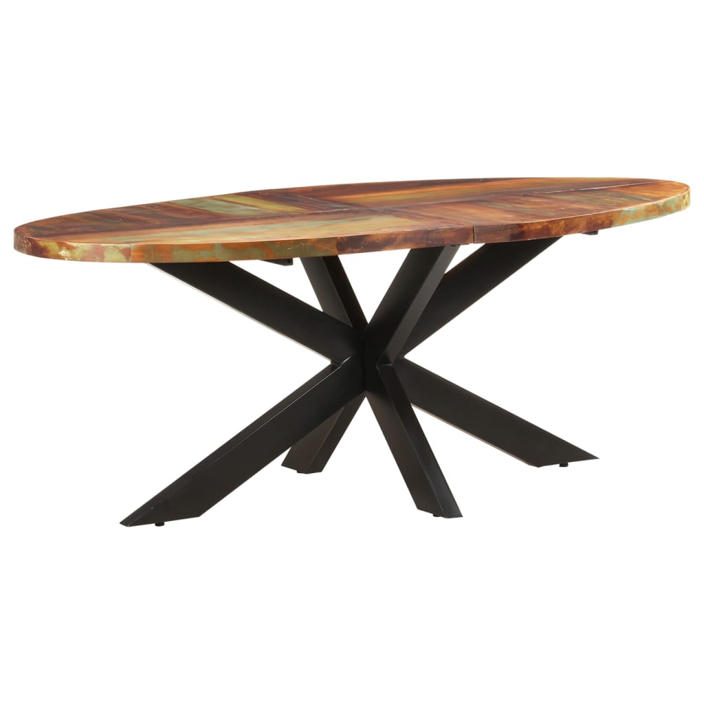 Dining table, 200x100x75cm, solid reclaimed wood