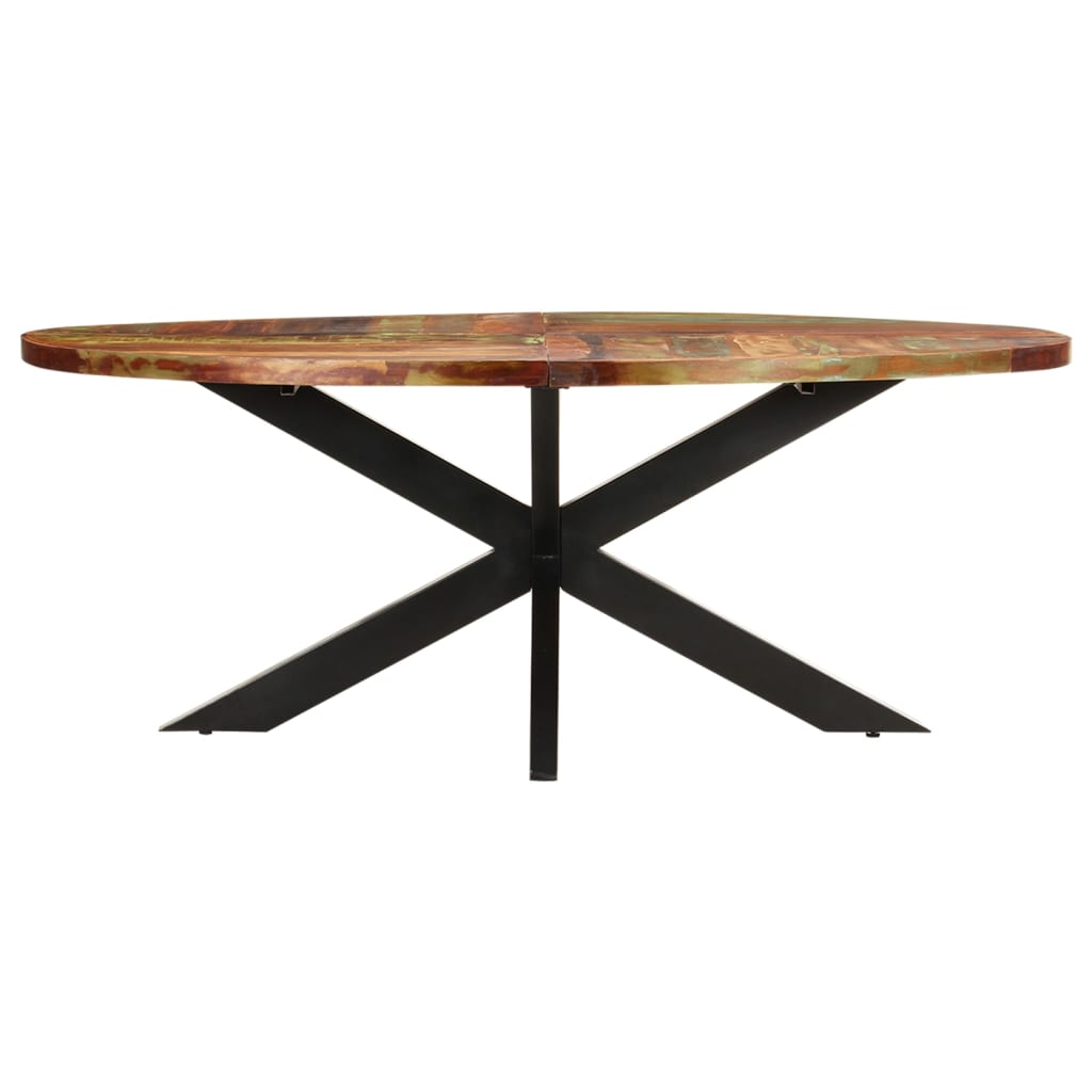 Dining table, 200x100x75cm, solid reclaimed wood